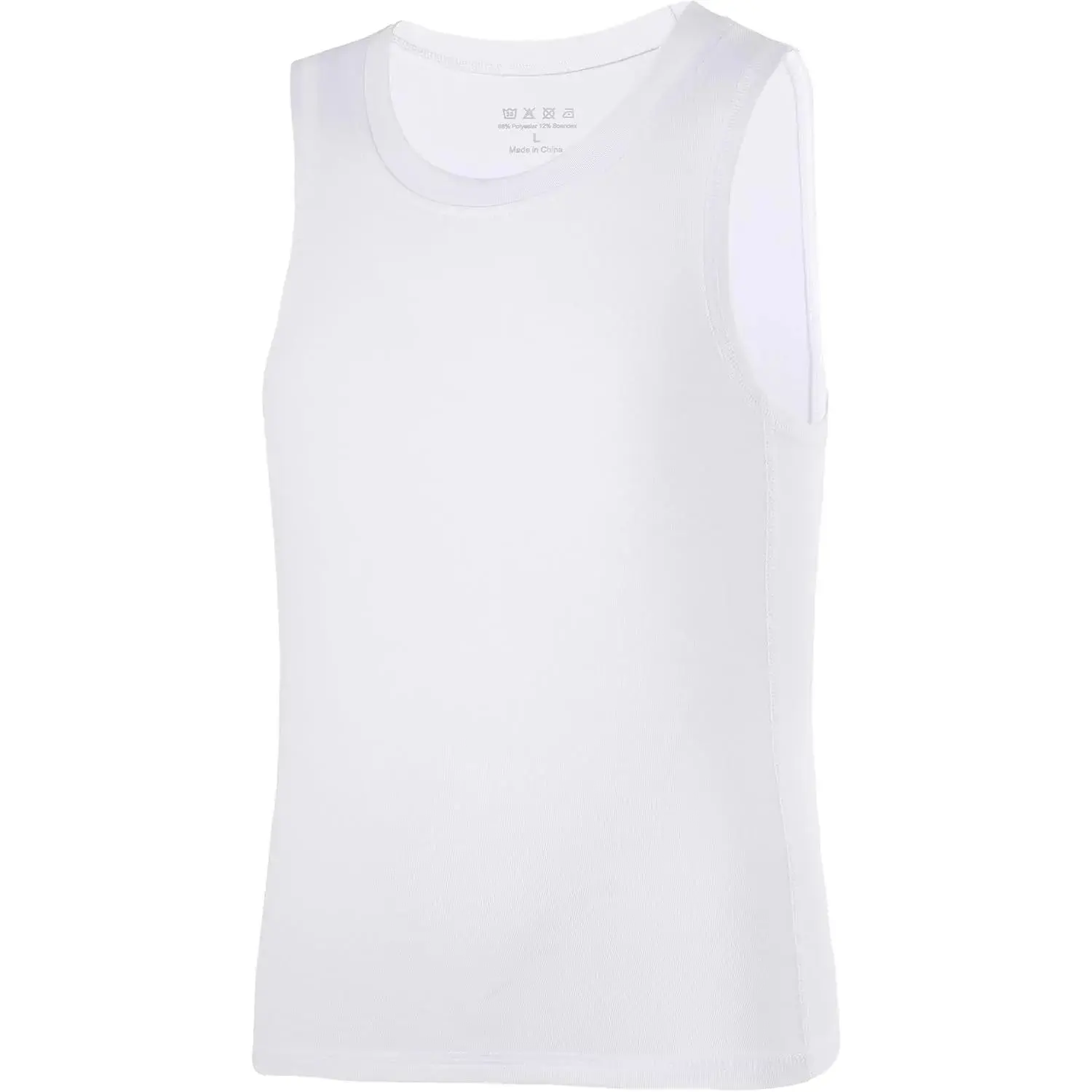 Boys Compression Tank Tops Athletic Quick Dry Sleeveless Undershirts, Soft Tagless Base Layer Shirt for Youth Kids Sports Vest