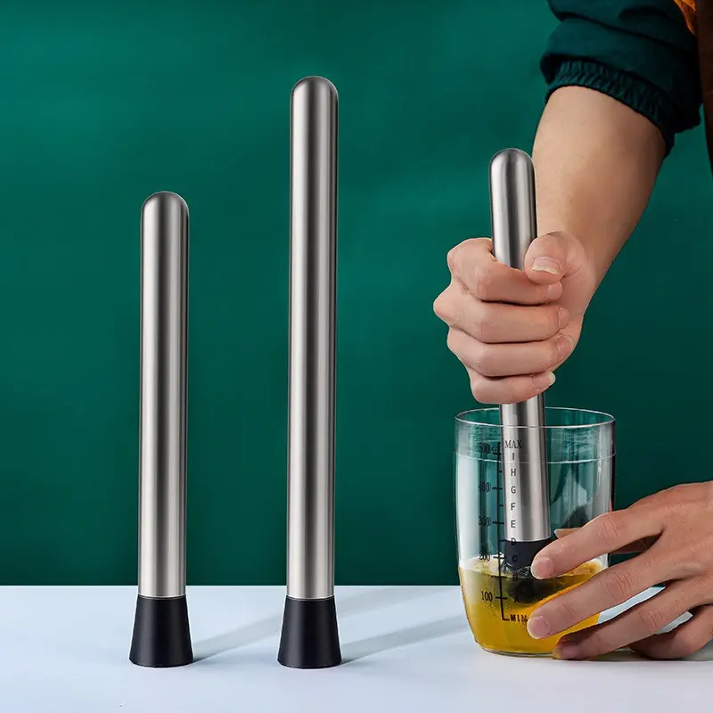 Muddler, Crushed Ice Lolly, Hand-Crushed Lemon, Juice Extractor, Shaker Cup, Stainless Steel Fruit Press, Ice Hammer, Kitchen Gadgets, Cocktail Making Gadgets, Random Style