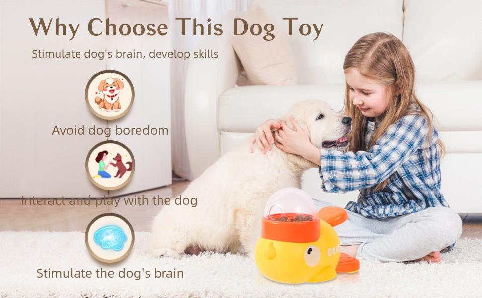 2-in-1 Duck Toy: Slow Feeder + Treat Launcher – Interactive Puzzle for Bored Pets, Freeze-Dried Compatible 2-in-1 Duck Toy: Slow Feeder + Treat Launcher – Interactive Puzzle for Bored Pets, Freeze-Dried Compatible