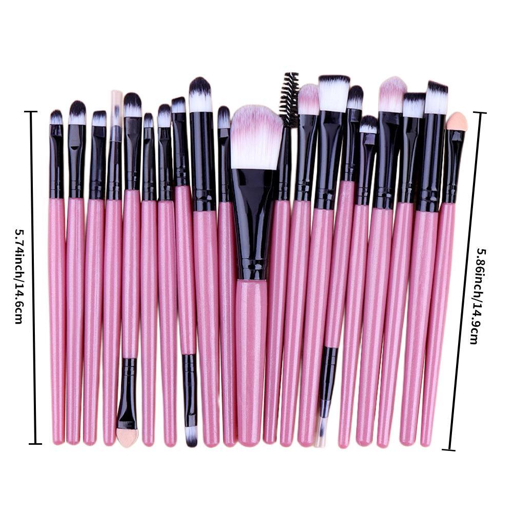 Makeup Brush, 20pcs/set Professional Makeup Brushes for Liquid Foundation, Loose Powder, Concealer, Eye Shadow, Blush, Lip Balm