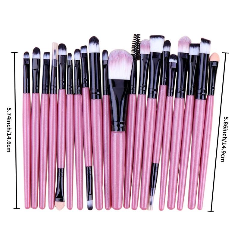 Makeup Brush, 20pcs/set Professional Makeup Brushes for Liquid Foundation, Loose Powder, Concealer, Eye Shadow, Blush, Lip Balm