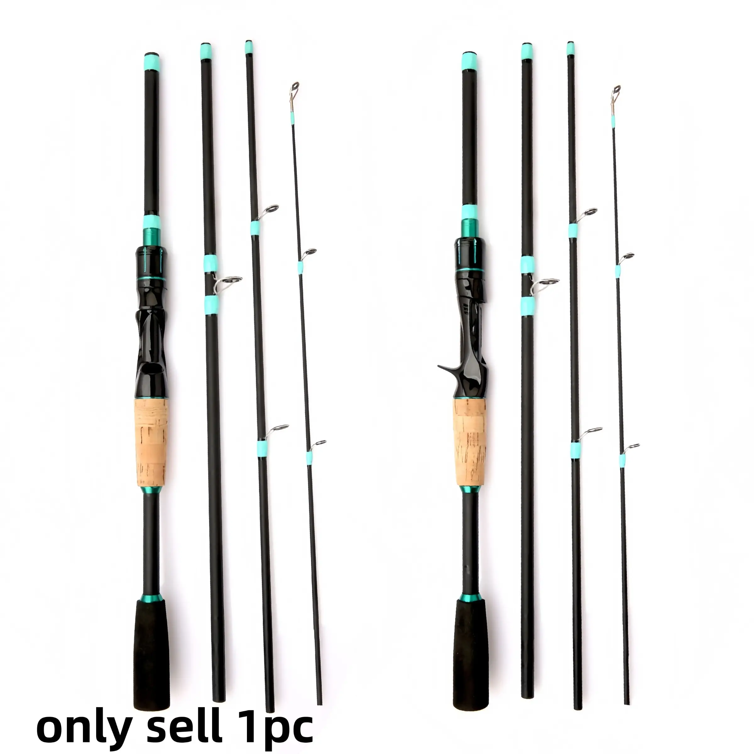 1pcs Lightweight Carbon Fiber Fishing Rod, Travel Rod, Ultra-Fast Action, Portable Multi-Joint Design, Straight Handle or Gun Handle Option, Outdoor Fishing Equipment, Outdoor Fishing Supplies