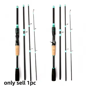 1pcs Lightweight Carbon Fiber Fishing Rod, Travel Rod, Ultra-Fast Action, Portable Multi-Joint Design, Straight Handle or Gun Handle Option, Outdoor Fishing Equipment