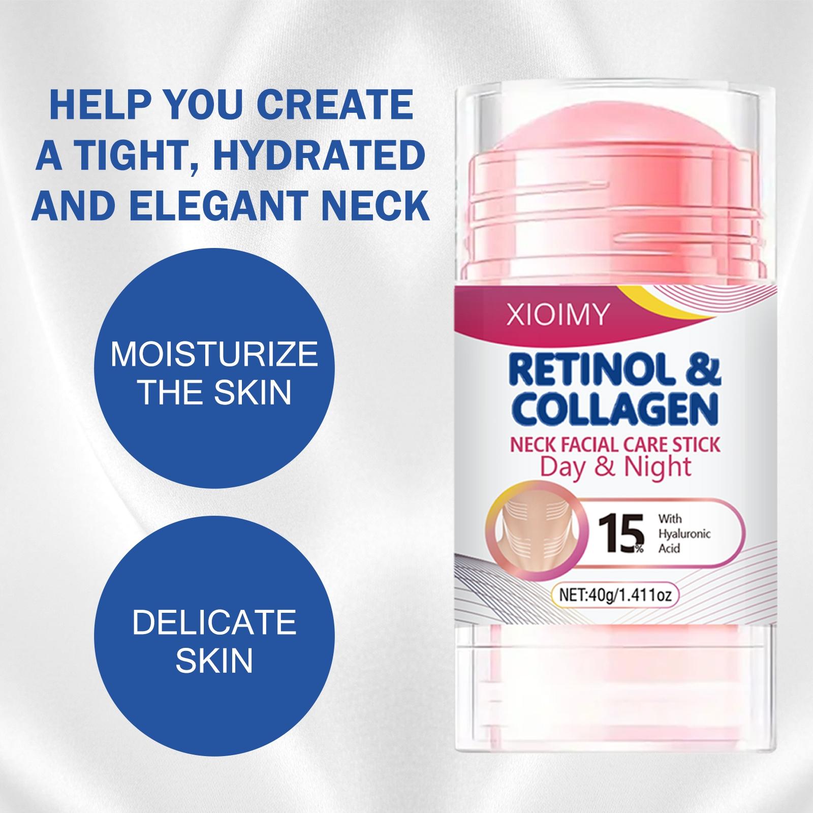 Retinol & Collagen Lifting Stick, Moisturizing Firming Deep Hydration Facial Lifting Cream Stick, Hydrating Facial Skin Care Product for Women & Men