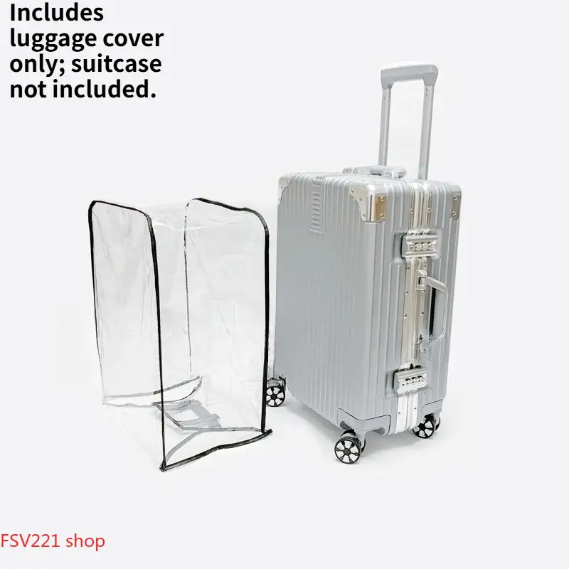 Waterproof & Scratch-Resistant Protector for Travel Suitcases Clear Suitcase Protector, Heavy-Duty PVC Cover for Airport & Everyday TravelDurable Dustproof Protector for Hard Shell Suitcases