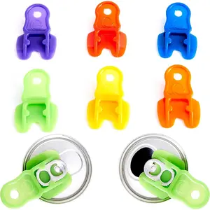 Vibrant Colored 12Pk Drink Shield Soda Protector Plastic Tab Can Openers for Pop Beer Coke Soda Protects Cold Drinks from Bees for Picnic BBQ Family Use