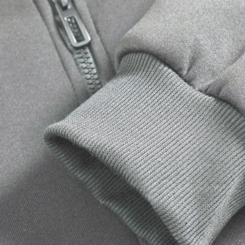 Men's winter fleece hooded thickened lambswool warm zipper cardigan, casual and versatile cold-proof jacket Menswear Sweatshirts Tops Long Sleeve Bestie Beige Black Plain jackets heated jacket fur coat fleece jacket western clothing jackets heated jacket