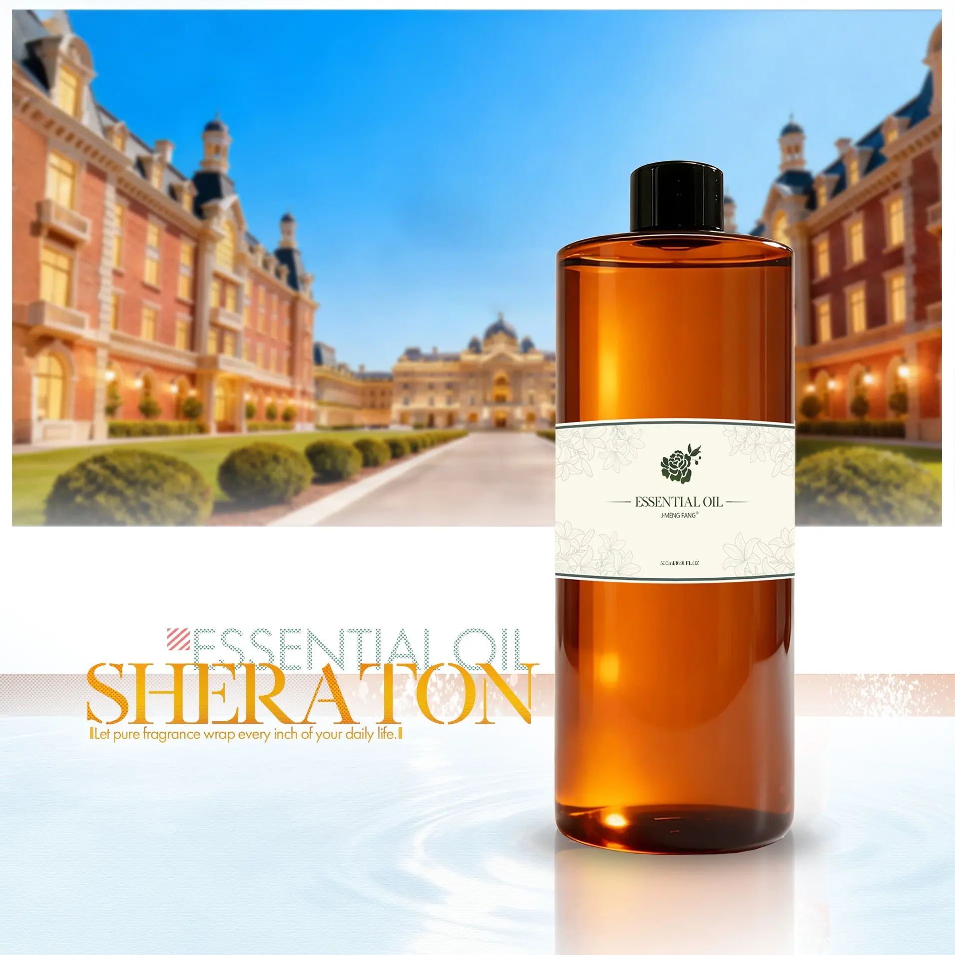 500ML 30% Concentration SHERATON Fragrance Oil Refill, Scent Oil, Ideal for Diffusers and Humidifiers, Long-Lasting Home Aromatherapy Essential Oil