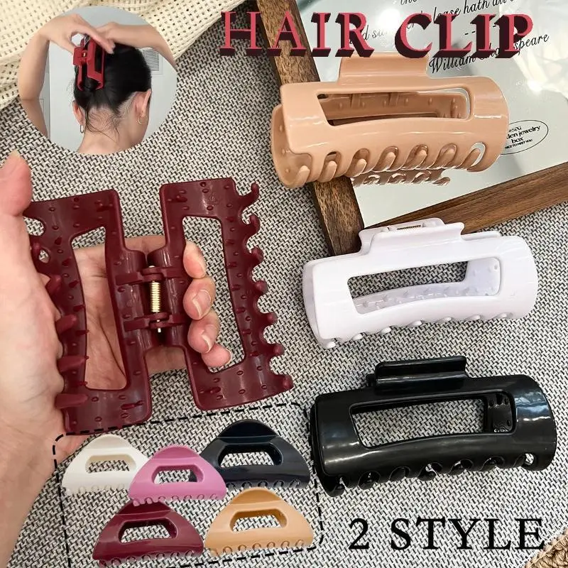 2025 Fashion Silicone Shark Clip Hair Claw Soft Anti-Collision Back Head Protection Hair Clip Anti-Fall Durable Women Hair Grip