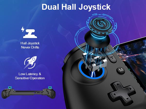 BEBONCOOL for iPhone Game Controller – Compatible with iPhone 16/15 & Android, Mobile Gaming Controller with Hall Triggers/Joysticks, Wireless Phone Controller for Xbox Game Pass, Steam Link & More, Black