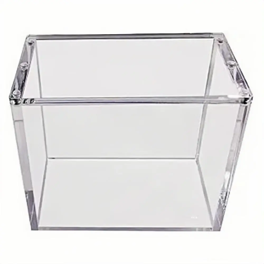 Transparent Acrylic Game Card Storage Box, Dust-Proof Anime Framing Tool, Trading Card Holder, Home Office Organizer, Card Hobby Display Case, TCG Storage, Collector Cards Box