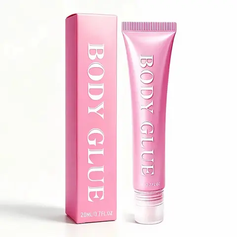 Body Glue ,Sweat- and Water-Resistant Body Adhesive Makeup, Leg Body Makeup, Stain-Free Skin Glue Easy to Remove with Soap and Water for Confident Secure Outfits