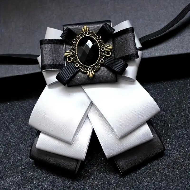 Men's Personalized Bow Tie - Rhinestone Accents - Ideal for Special Occasions