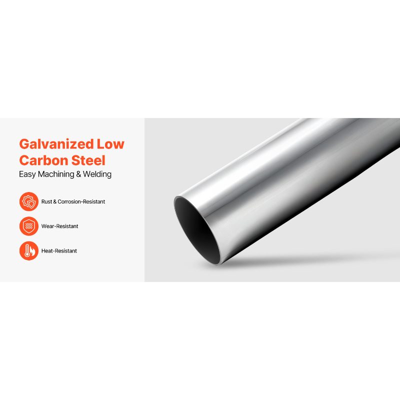 VEVOR Exhaust Pipe, 8 Pcs 2.25 Inch Mild Steel DIY Custom Exhaust Tubing Straight U-Bend Kit with 90 135 Degree Pipes, Galvanized Surface Finish, Universal Fit for Truck, Sedan, Sports Car, SUV VEVOR Exhaust Pipe, 8 Pcs 2.25 Inch Mild Steel DIY Custom Exhaust Tubing Straight U-Bend Kit with 90 135 Degree Pipes, Galvanized Surface Finish, Universal Fit for Truck, Sedan, Sports Car, SUV