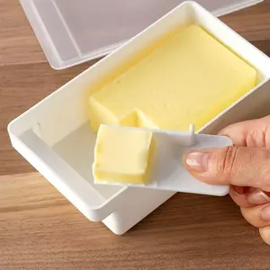 Multi-Functional Butter and Cheese Storage Box with Lid, Portable and Freshness-Preserving Design, Ideal for Kitchen Organization