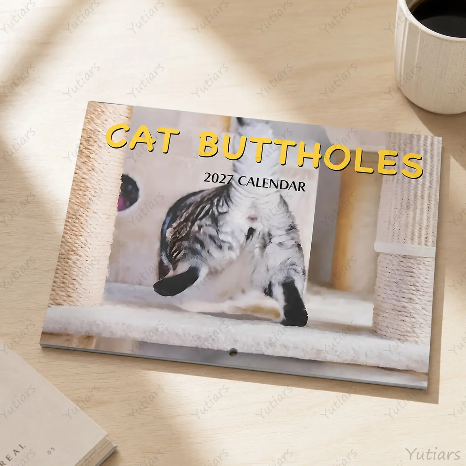2027 Funny Cats Calendar, Cute Animal Wall Calendar with Hilarious Cat Photos, Novelty Gift for Cat Moms Dads, Office Desk Wall Decor