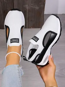 Summer New Women's Sandals, Comfortable Breathable Wedge Heels, Casual Versatile Beach Sandals, Soft Sole Anti-Slip, Beach Footwear