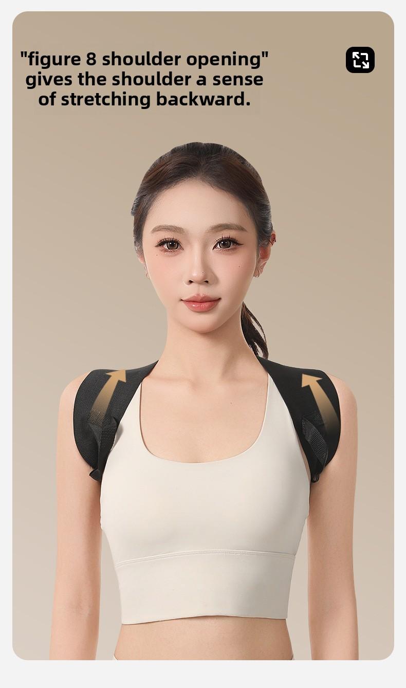 Open Shoulder Strap Fitness Posture Corrector Strap Posture Correction Straight Back Enhance Temperament Invisible Wearable Unisex Children's Posture Corrector Strap