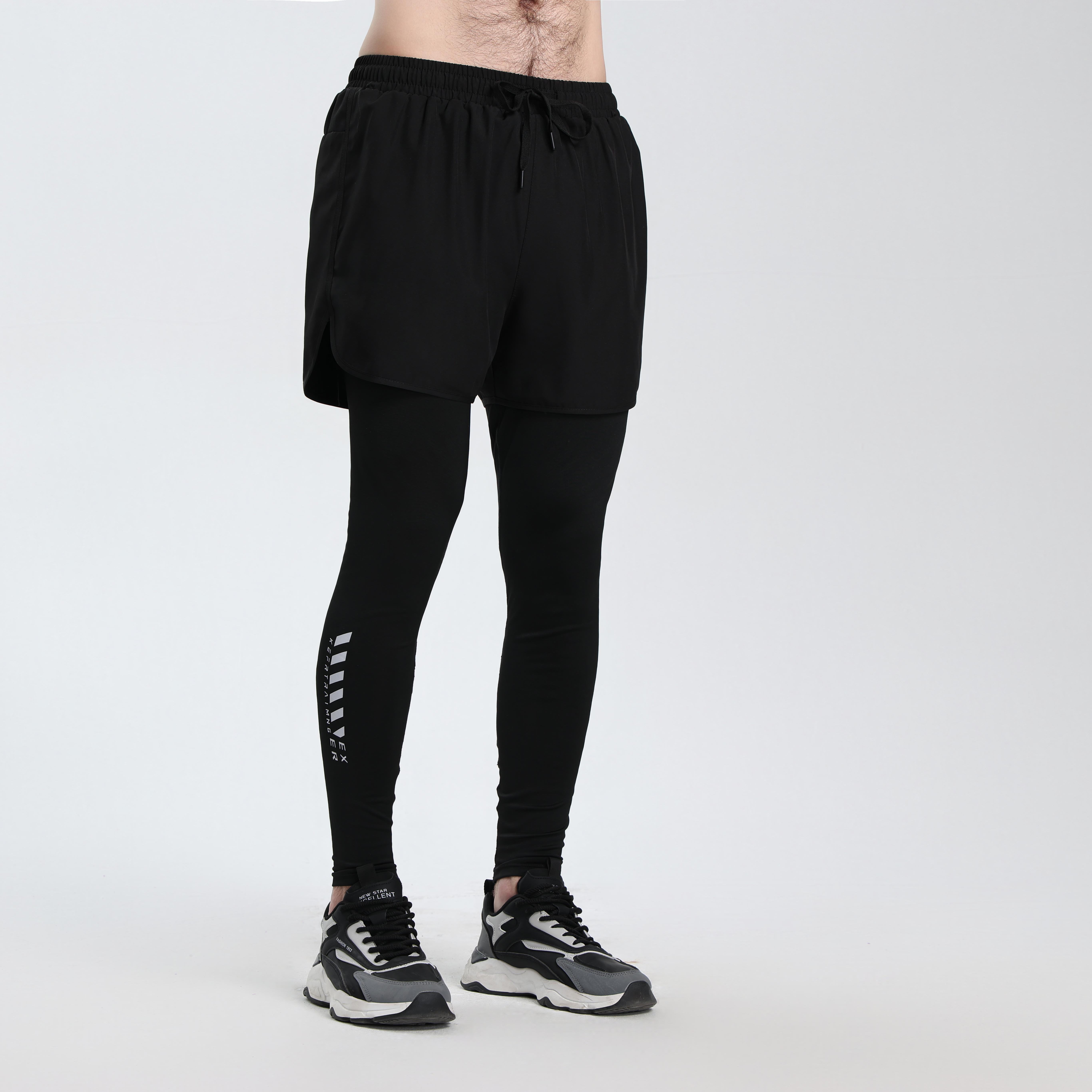 3 Pack Men's Compression Training Pants Breathable Stretch Athletic Pants with Pockets for Running, Basketball, Pilates & Gym Workouts, Compression Sports Wear, Fitness Joggers, Gym Training Pants fits