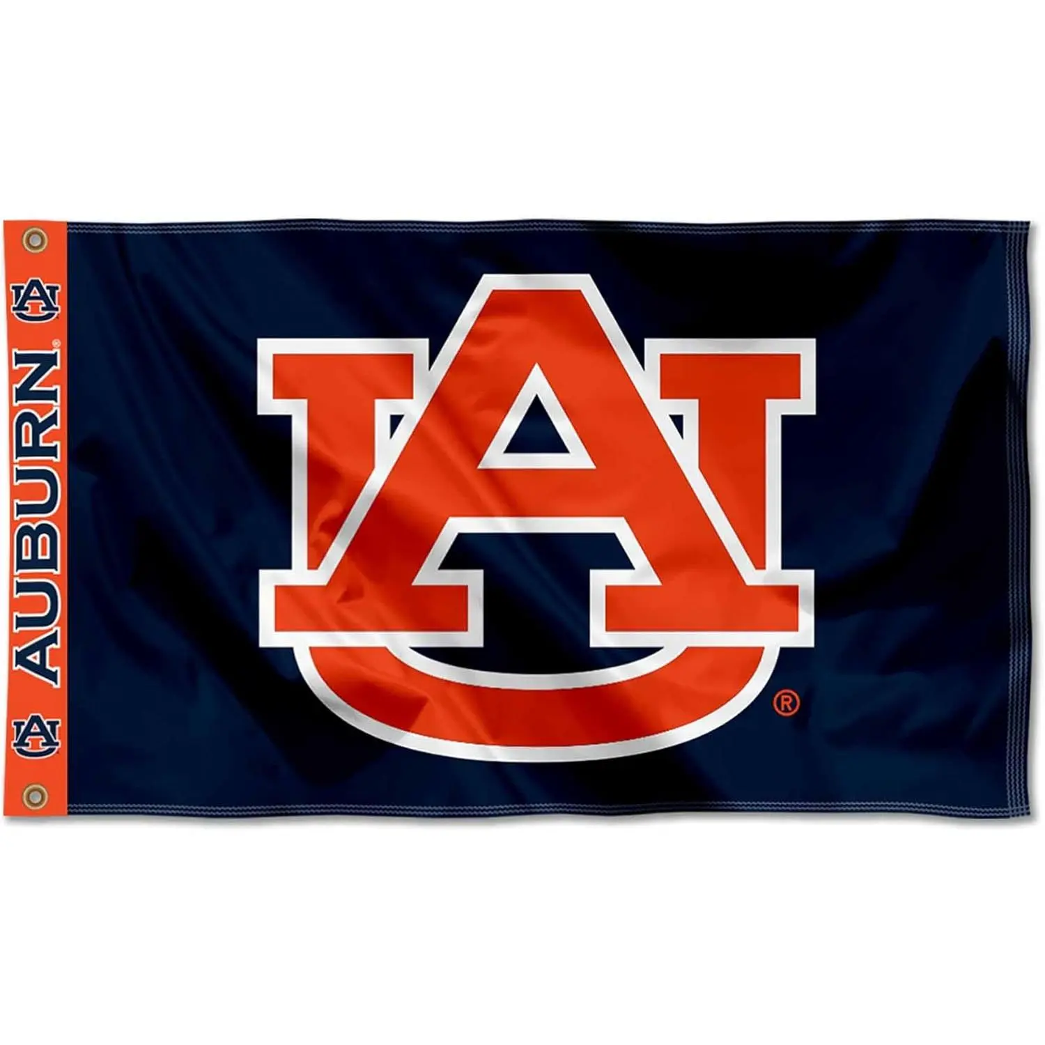 College Flags & Banners Co. Hangable Auburn Team Printed Header 3x5 ft Banner Flag - Lightweight, Fade Resistant School Spirit Decoration for Household, Sports