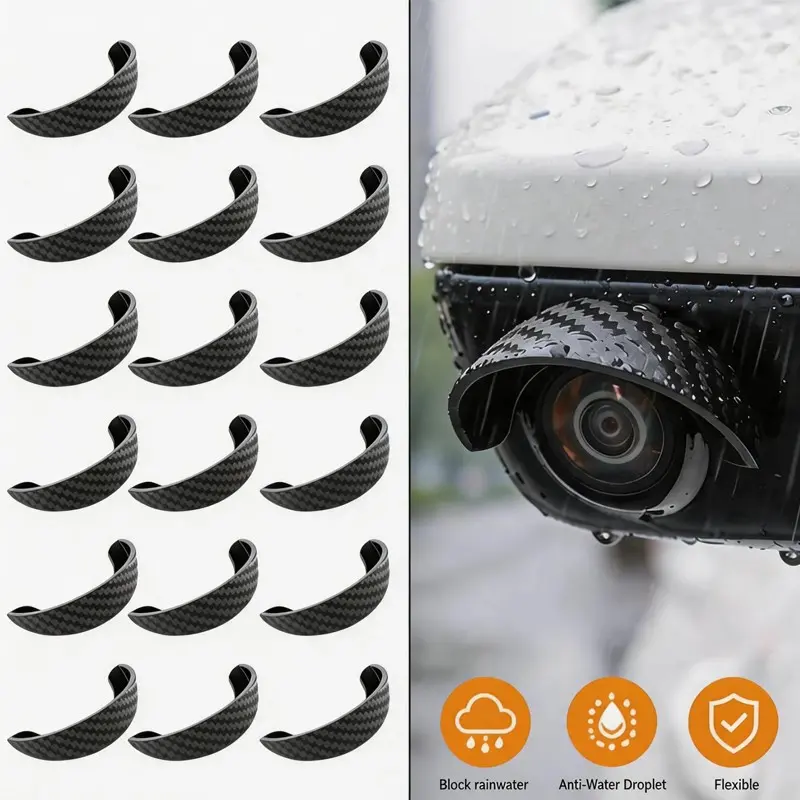 Self-adhesive Car Reversing Camera Rain Cover Waterproof Protective Car Camera Cover in-vehicle Camera Sun Shade Rain Shield