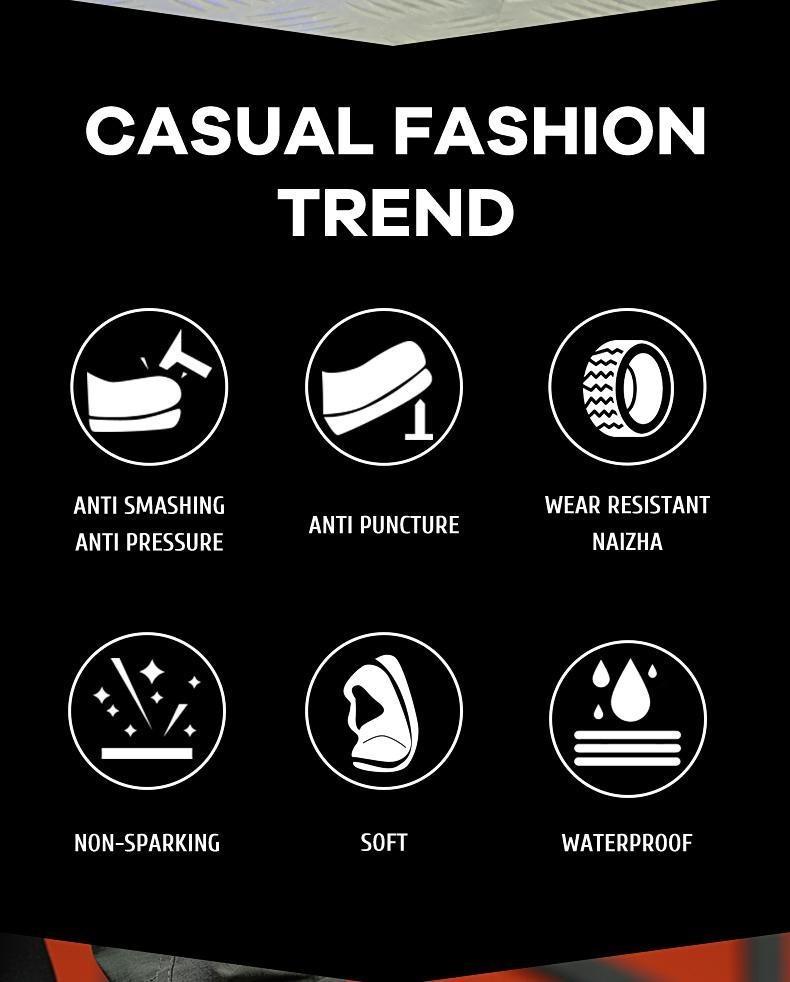 Formidable Splash-proof Smash-proof Puncture-proof Breathable Safety Shoes Unisex Chef Work Shoe Waterproof Anti-slip Durable Outdoor Comfortable tailored for Railway Workers Train Conductors and Track Maintenance Personnel Men Women