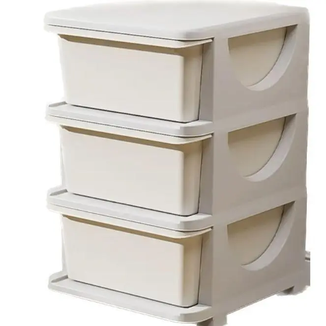 3-Tier 3-Bin Toy Storage Rack, Slim Vertical Compact Organizer, Sturdy Plastic Bookshelf Display Stand for Playroom, Vertical Rack