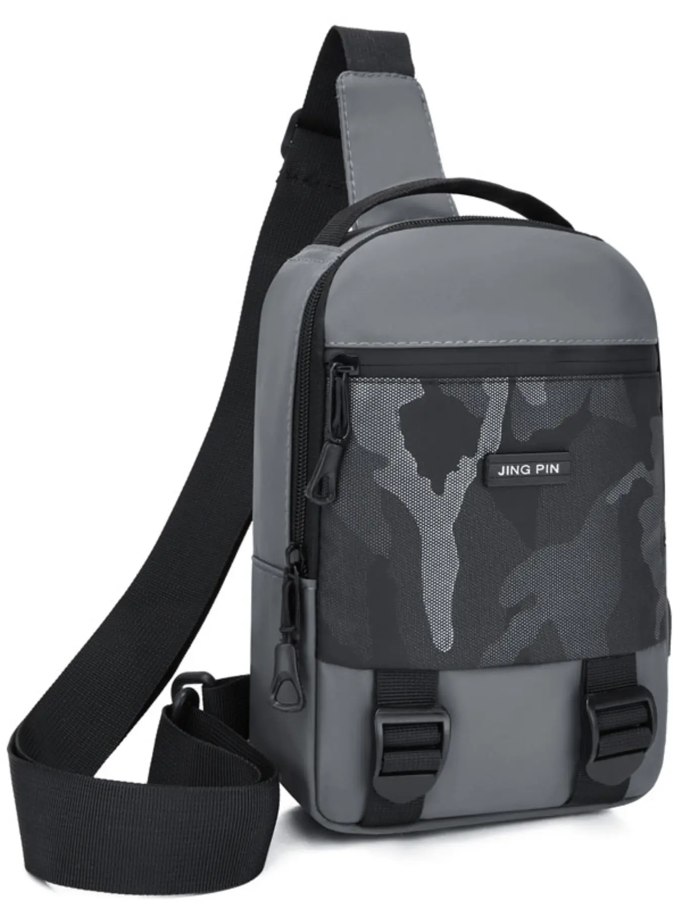 Men's Large Capacity Chest Bag, Waterproof Oxford Fabric, Travel Cycling Motorcycle Backpack, Outdoor Hiking Business Commute Bag, Travel Crossbody Bag