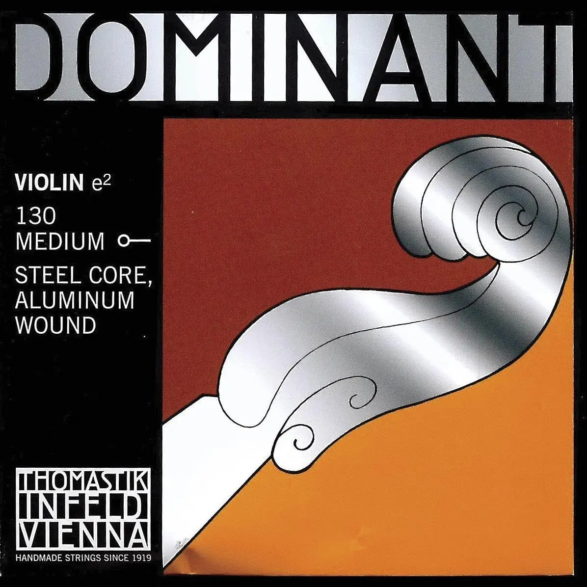 4/4 Violin E String – Medium Gauge Aluminum-Steel with Ball End for Rich Tone