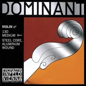 4/4 Violin E String – Medium Gauge Aluminum-Steel with Ball End for Rich Tone