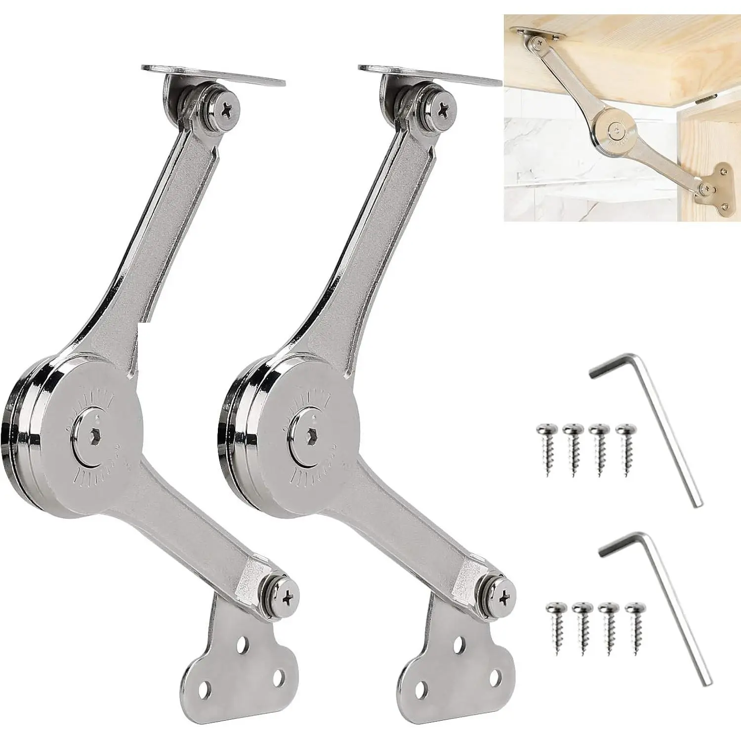 Toy Box Soft Close Hinges, Heavy Duty Crate Hinges
