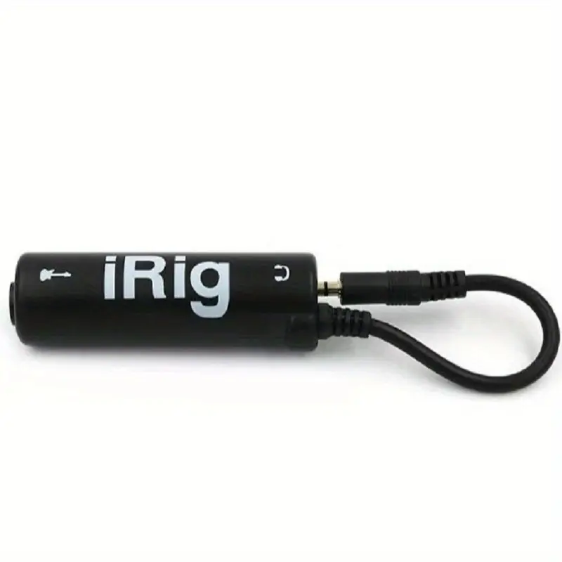 Smartphone Guitar Interface - I-Rig Converter for High-Quality Audio Recording and Tuning - Essential Guitar Accessory