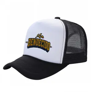 Trucker  Hat Baseball funny Cap Dad Hat,Flat Heat Transfer Print,Mesh Back,Adjustable Snapback,Curved Brim,Unisex,Bendecido,Spanish Blessed Hat,Olive Branch Arc,Mens Hats,Beach Essentials,Gorras Premium,Quality Cap universal size