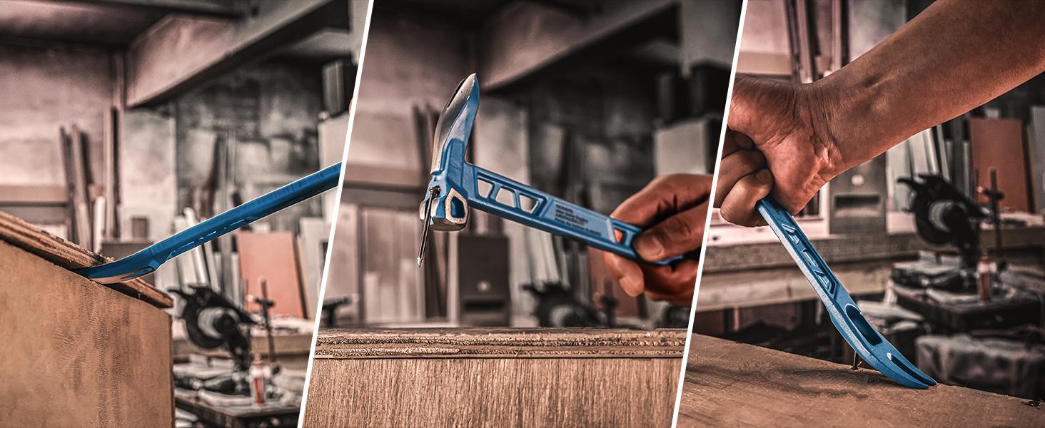 10" Double Ended Nail Puller Cats Paw Pry Bar Construction (0691)  HARD EDGEHARD EDGE