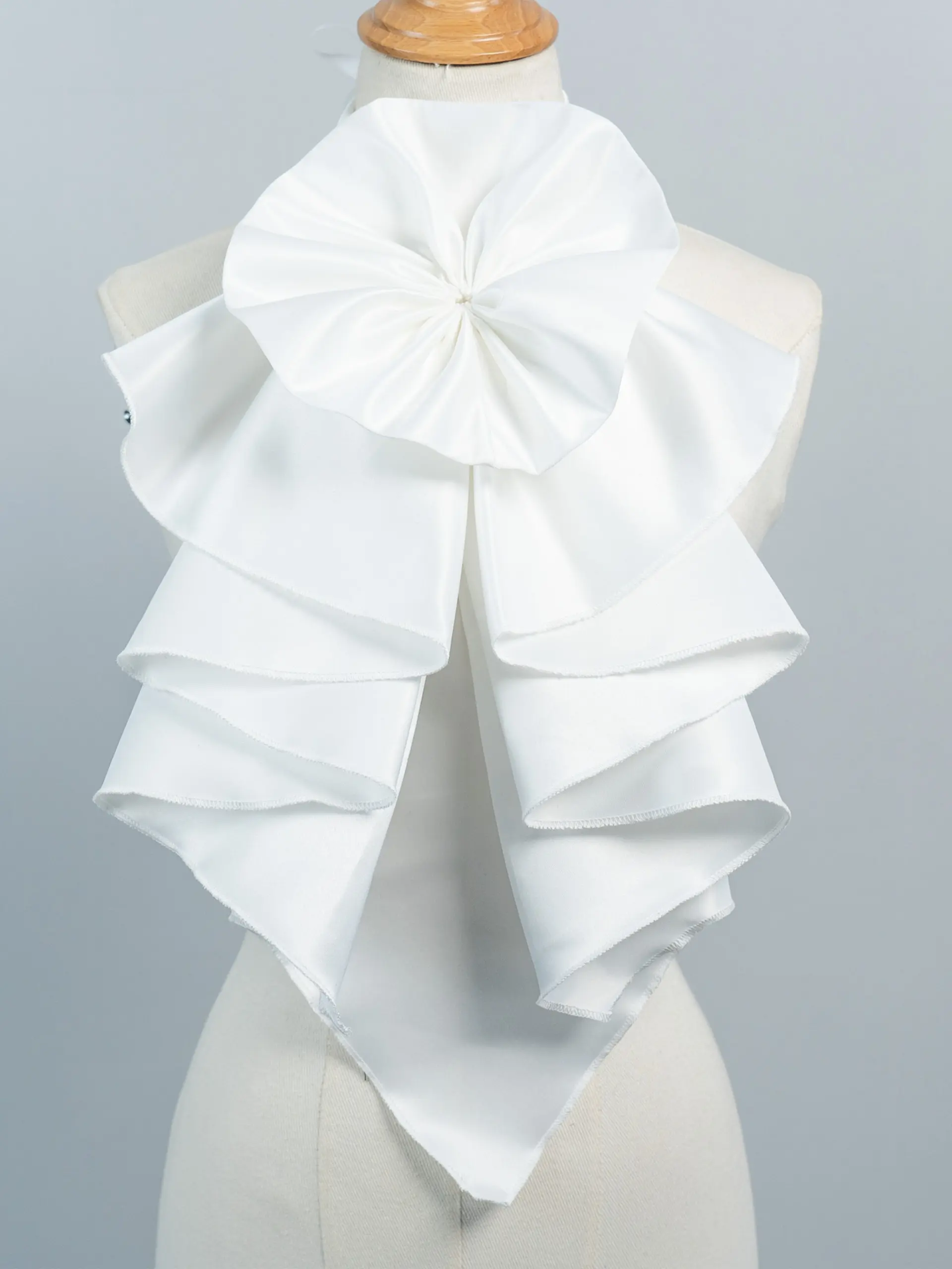 French Ruffle Fake Collar, Spring Commuter Accessory, Shirt Outerwear, Professional Versatile Decorative Collar, Fashionable Lapel Design