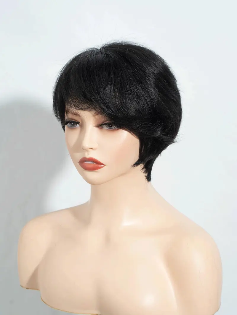 2026 Chic Short Straight Pixie Cut Bob Wig for Women 1b 