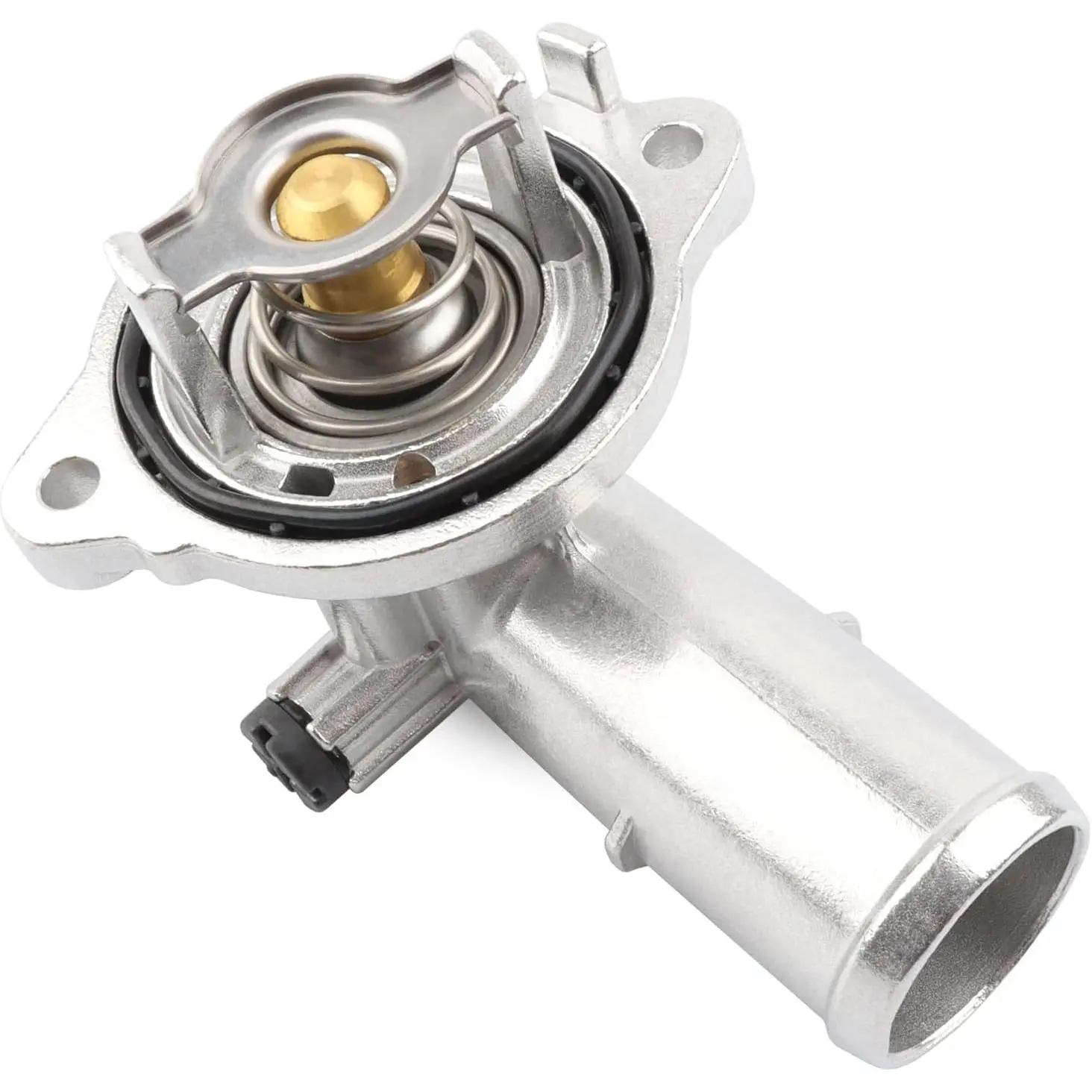 Upgrade Aluminium Thermostat Housing Compatible with Dodge Jeep 3.6 3.6L - 2011-2015 Durango & Grand Cherokee, 2012-2017 Wrangler JK JKU, 2018 Wrangler JK, Replace 902-852, 902852, 5184651AH 5184651AG