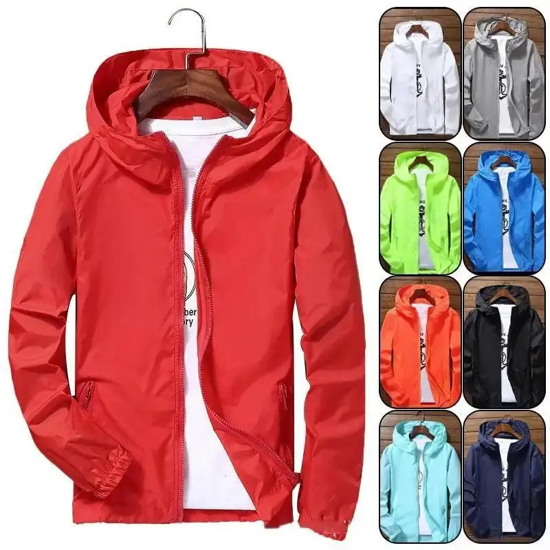 Windproof Quick Dry Coat Ultra-Light Waterproof Jacket Men Women UV Outwear Camping Hiking Cycling Running Sport Rain Coat