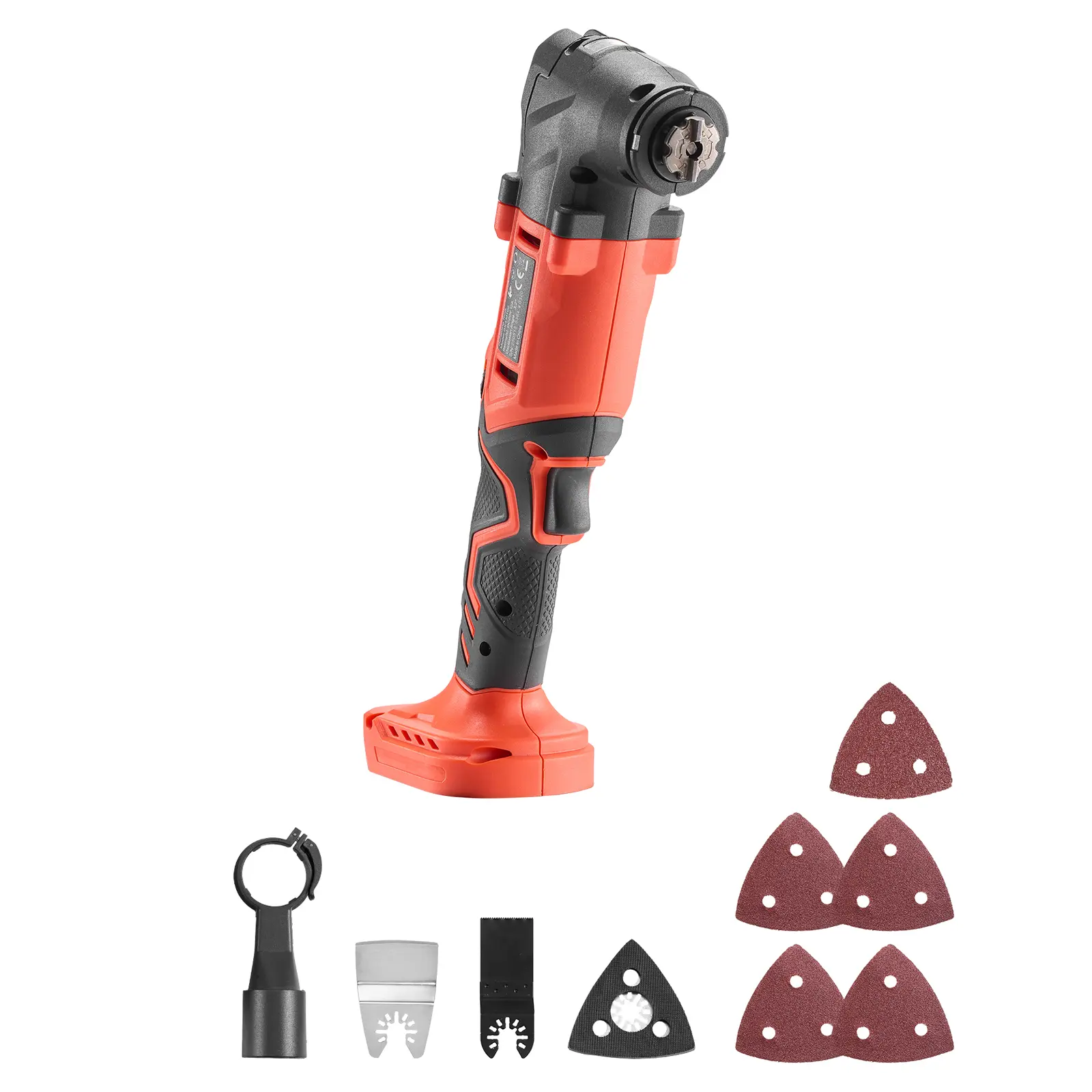 Cordless Oscillating Tool, 20V Multitool Oscillating Tool with 6 Variable Speeds 8500 - 17000 OPM, 3.2° Oscillating Angle, 8PCS Saw Accessories & LED Work Light (Battery Pack Not Included)