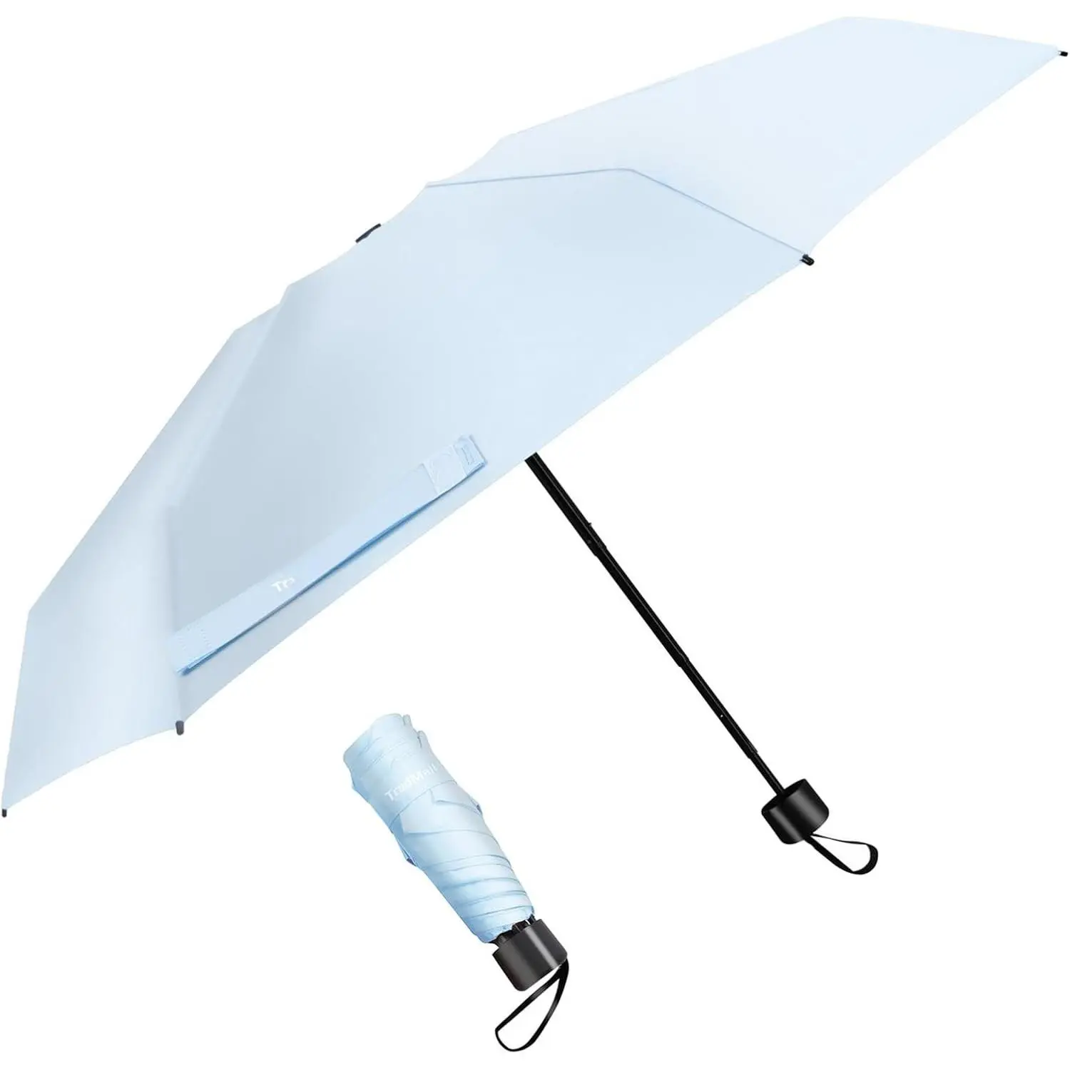 Mini Travel Umbrella, Portable Lightweight Compact Parasol with 95% UV Protection for Sun & Rain
