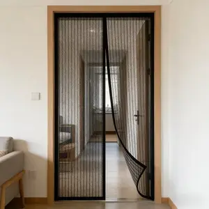 Magnetic Screen Door Curtain with Self-Seal Strip, No Drilling Installation, Pest-Proof, Tear-Resistant, Pet-Friendly, Easy to Install