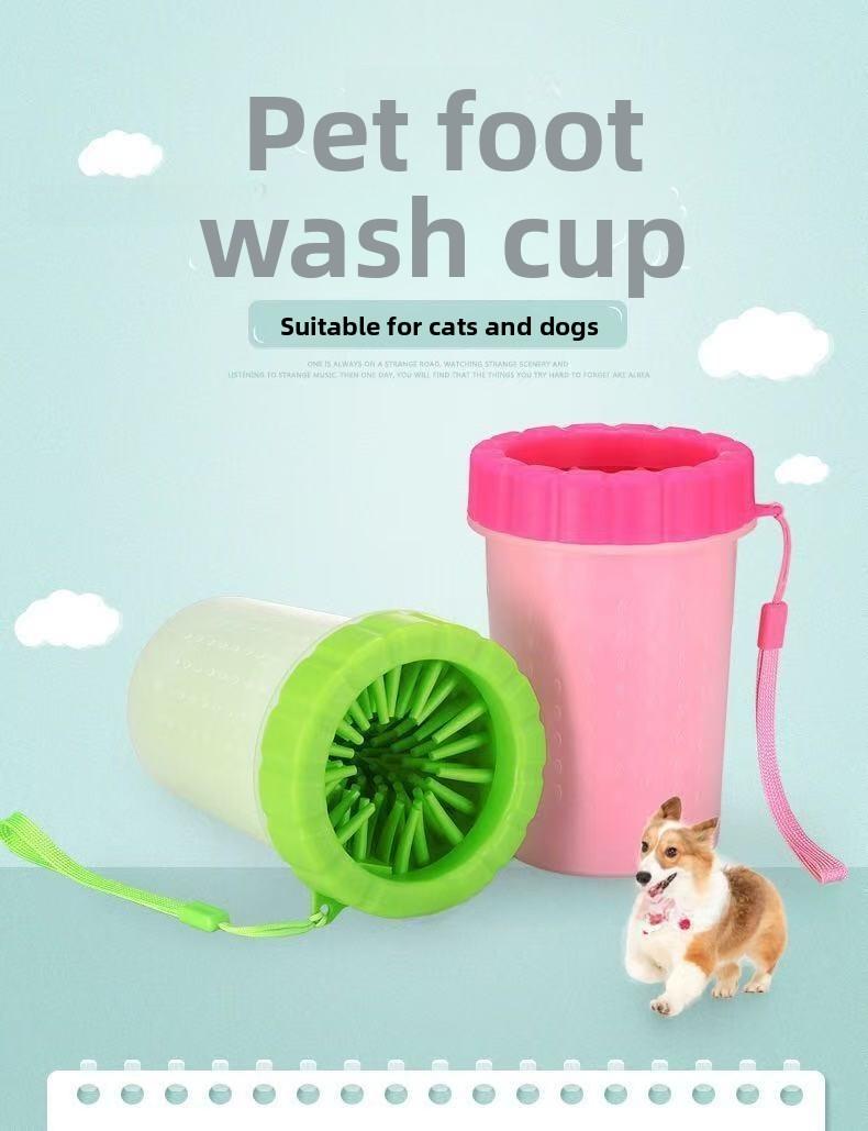 SoPets Automatic Pet Paw Cleaner - Silicone Brush Dog Paw Washer for Dogs & Cats