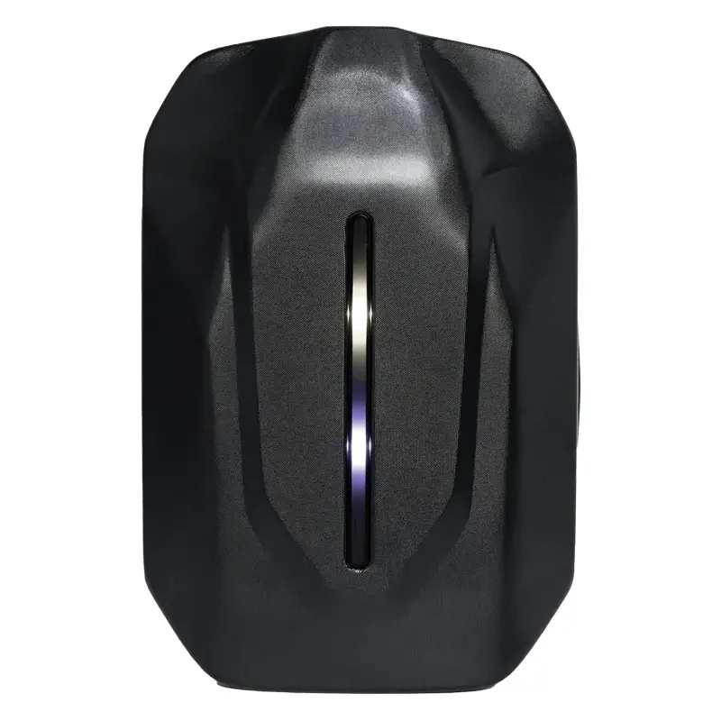 LED Knight Backpack Light Chaser Black Style, Smart Bluetooth Programmable Screen, Extra Large Hard Shell Fits Helmet & 17.3" Laptop, Cool Motorcycle Riding Gear for Men Biker (Power Bank Not Included)