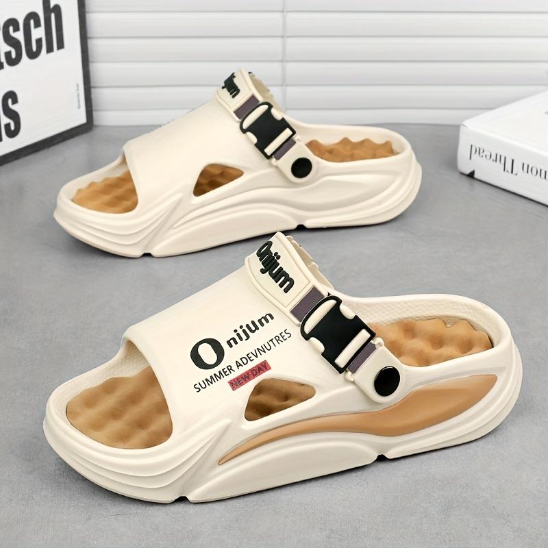 [Massage Cooling Slippers] Unisex Massage & Stress-Relief Cooling Slippers, Summer Anti-Slip & Odor-Resistant Soft-Sole Shock-Absorbing EVA Sandals, Trendy & Versatile Slip-On Sandals for Home and Outdoor Use for Men and Women, Women Shoes