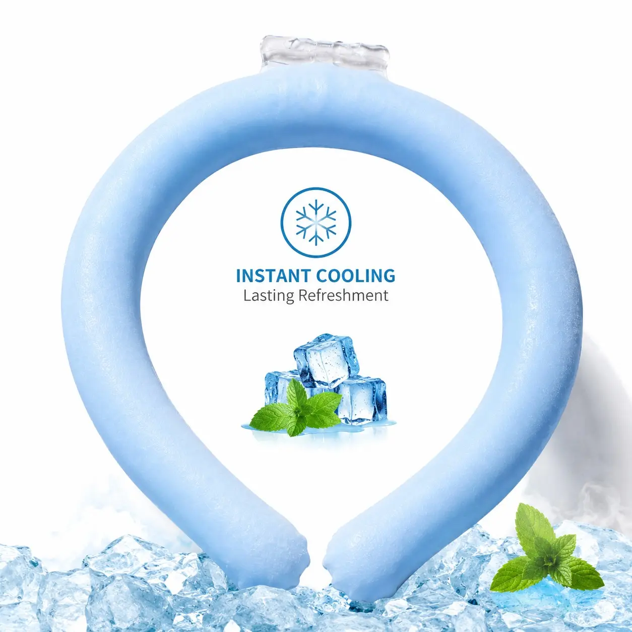Summer Ice Cool Neck Ring Pcm Cooling Circle, Portable Outdoor Sports Necklace, Customizable Cooling Device, Perfect for Hot Weather