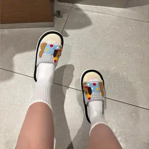 Ins Korean Small Sausage Dog Linen Slippers Indoor Anti Slip Silent Breathable Slippers Cute Bedroom Comfortable Couple Slippers