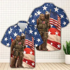 250 Years Of Freedom America Hawaiian Shirt, USA Autronaut 4th July Button Up Shirt, Patriotic Gift For Veteran Independence Day Aloha Shirt