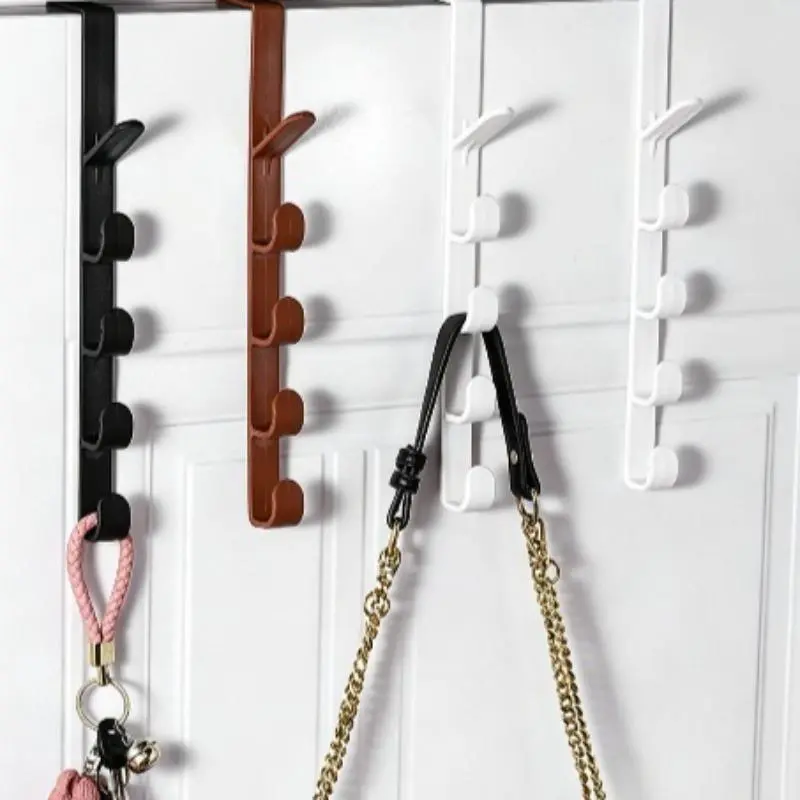 3PC No Drill Damage-Free Over The Door Hook Hanging Rack, Space Saving Garment Hat Storage Organizer, Versatile Over Door Hanger For Bedroom Entryway Closet Door Storage Solutions