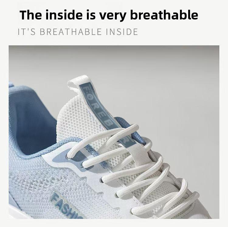 2026 Autumn New Korean Style Breathable Flyknit Women's Shoes, Trendy Student Running Sneakers, Casual Shoes, Women's Footwear