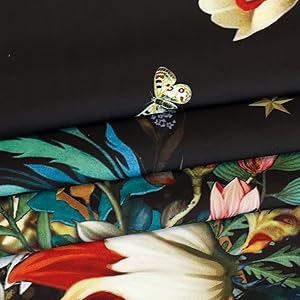 Floral Plants Tapestry Sun and Moon Tapestry Retro Botanical Flowers Butterfly Tapestry Black Starry Sky Wall Tapestry Vintage Boho Aesthetic Tapestry Wall Hanging for Bedroom